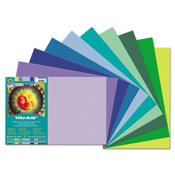 Pacon® Tru-ray Construction Paper, 76lb, 12 X 18, Assorted Cool-warm Colors, 25-pack freeshipping - TVN Wholesale